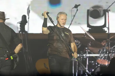 Zagreb, 05.07.2025 - Koncert Marka Perkovi?a Thompsona na zagrsba?kom Hipodromu. foto HINA/ Damir SEN?AR/ ik