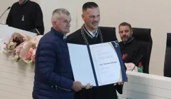 Osijek, 17. 10. 2025, Falultet agrobiotehničkih znaosti Osijek, slavi 65. godina postojannja. Aula magna, svečana sjedinca fakultetskog vijeća...snimio GOJKO MITIĆ