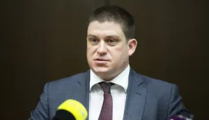 Zagreb, 02.02.2024 - Potpisivanje Ugovora o financiranju između Republike Hrvatske i Europske investicijske banke (EIB) za projekt "Revitalizacija željezničkog sustava". Na fotografiji Oleg Butković. foto HINA/ Daniel KASAP/ dk