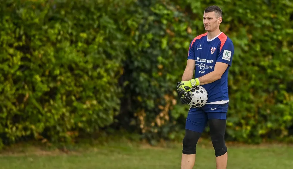 02.09.2025., Zagreb - Trening hrvatske nogometne reprezentacije na stadionu Maksimir uoci utakmica protiv Farskih otoka i Crne Gore u kvalifikacijama za Svjetsko prvenstvo. Dominik Livakovic Photo: Igor Soban/PIXSELL