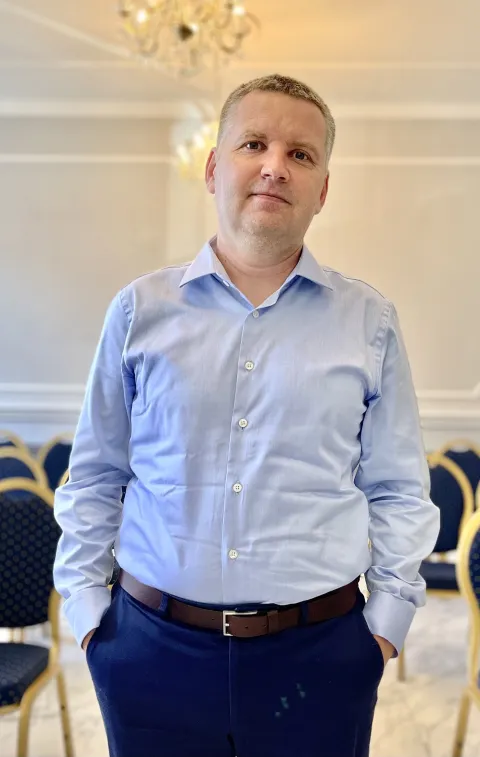 Osijek, 20. 09. 2023., FFOS,; panel raspava; izazovi obrazovanja u podrucju informacijskih znanosti; Tomislav Jakopec - voditelj odjela za informacijske znanosti SNIMIO BRUNO JOBST 