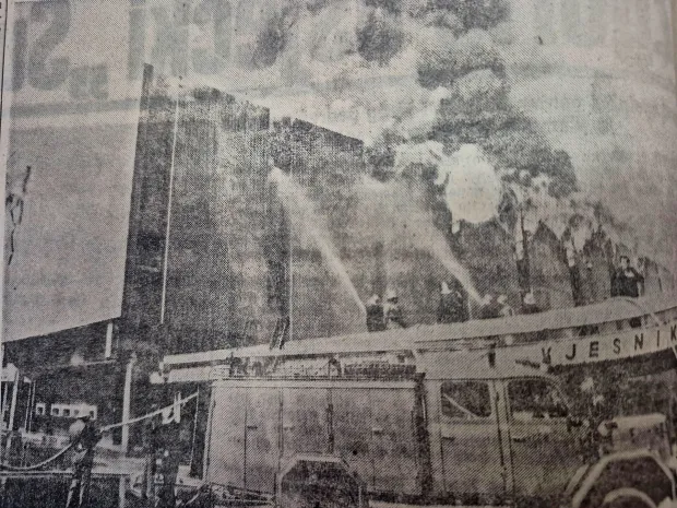 Zagrište Supermarketa - fotografija iz Glasa Slavonije