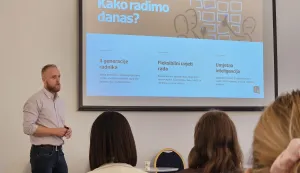 Dan karijera na Filozofskom fakultetu, Alen Mrvac, portal Moj posao, 22.10.2025.Foto: Ivana Paušić