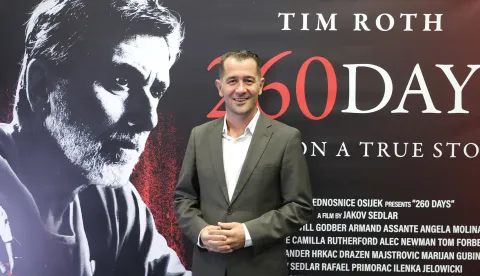 Osijek, 22. 10. 2025., Kulturni centar, 260 dana, 260 days, press, konferencija za medije, Marijan Gubina SNIMIO BRUNO JOBST