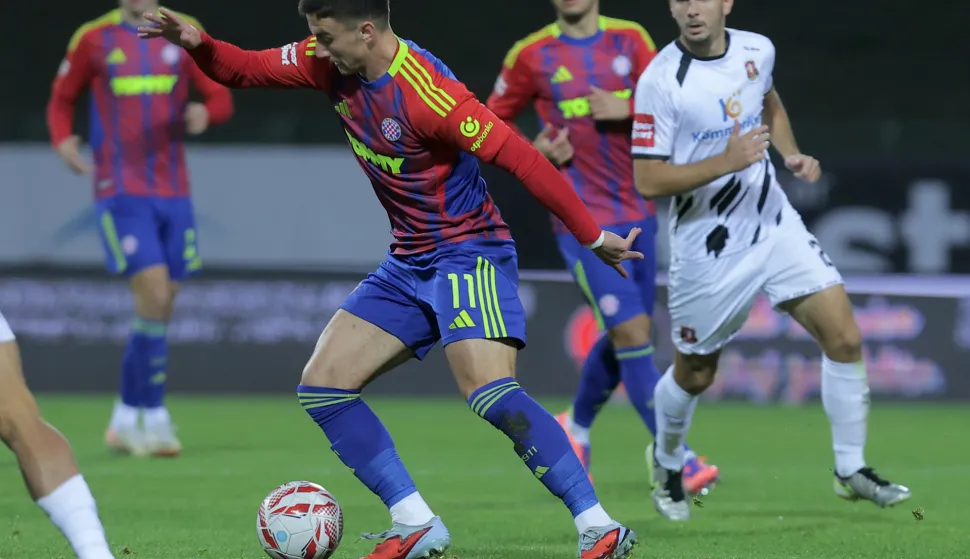 Velika Gorica, 24.10.2025. - Utakmica 11. kola HNL-a Gorica - Hajduk. Na fotografiji Michele Šego. foto HINA/ Tomislav PAVLEK/ ml