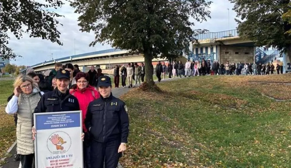 Srednja &scaron;kola Davor Milas i preventivni projekt ''Zdrav za 5'' obilježili 28 godina postojanja &scaron;etnje ''Taban'', listopad 2025.