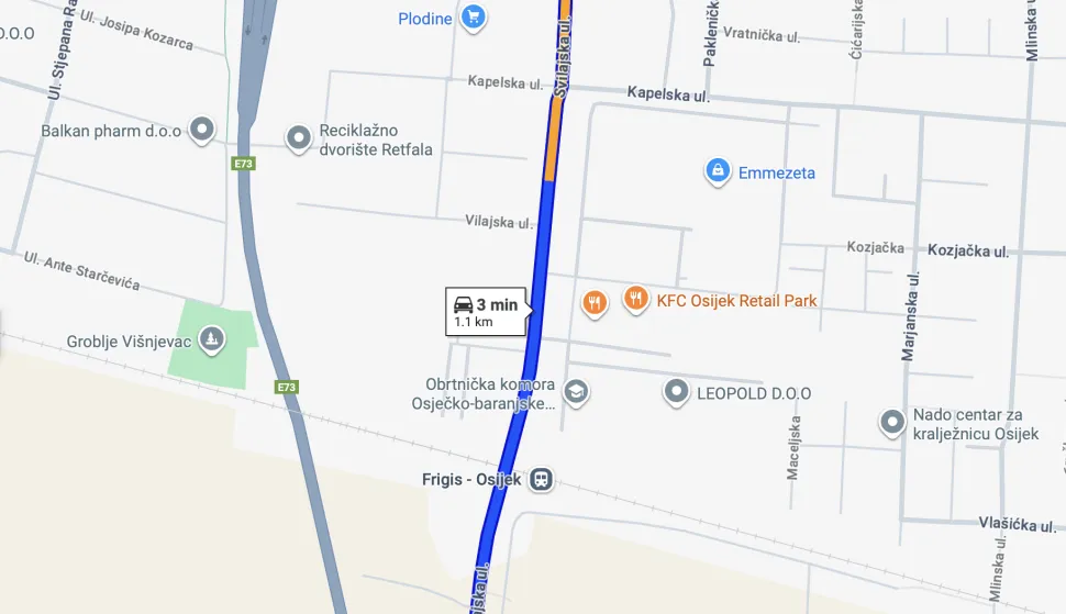 Prometni krkljanci u Svilajskoj ulici - ilustracija