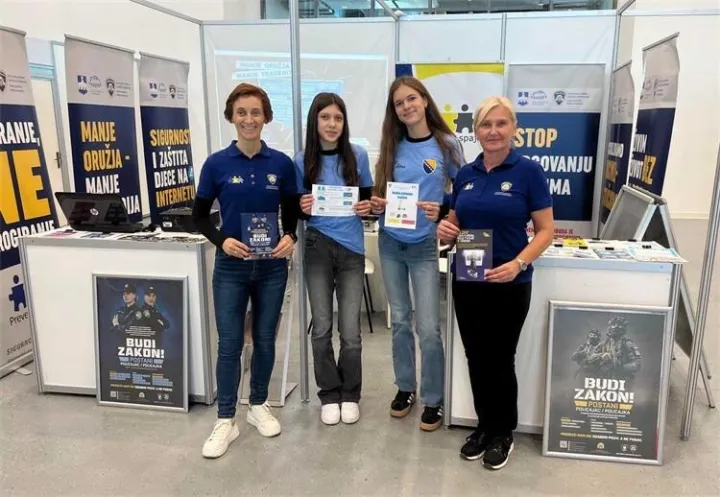 Policija na sajmu Tehnicoolum mladima predstavila svoje aktivnosti, opremu i preventivne projekte, listopad 2025.