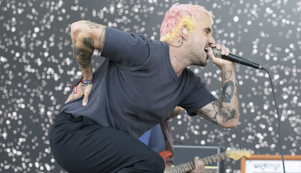  Idles Performing at the Victorious Festival 2024, Southsea, Portsmouth, UK, 23rd August 2024 Featuring: Idles Where: Farnham, United Kingdom When: 25 Aug 2024 Credit: WENN Photo: BJAA/ZDS/WENN