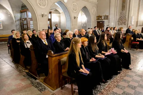 Sakralni koncert zbora Sv. Josipa i Akademskog mu&scaron;kog zbora zagrebačkog FER-aOsijek, listopad 2025.Snimio: Bojan Uranjek