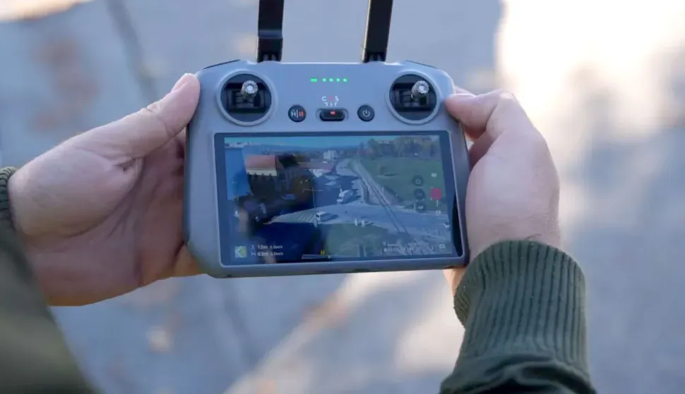 PU Pože&scaron;ko-slavonska, nadzor prometa snimanje dronom