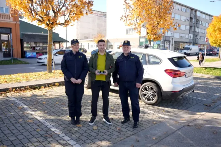 PU Pože&scaron;ko-slavonska, nadzor prometa snimanje dronom