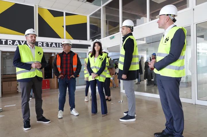 Klisa, 29. 10. 2025., Zračna luka Osijek, ZLO, Osijek airport; Ivan Radić; Darko Ojvan; Nataša Tramišak; Tihomir Pejin; Josip Miletić; radovi, rekonstrukcija SNIMIO BRUNO JOBST