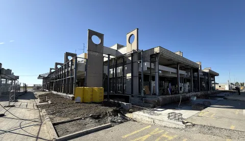 Klisa, 29. 10. 2025., Zračna luka Osijek, ZLO, Osijek airport, aerodrom, obilazak, Ivan Radić, Nataša Tramišak, radovi, rekonstrukcija SNIMIO BRUNO JOBST