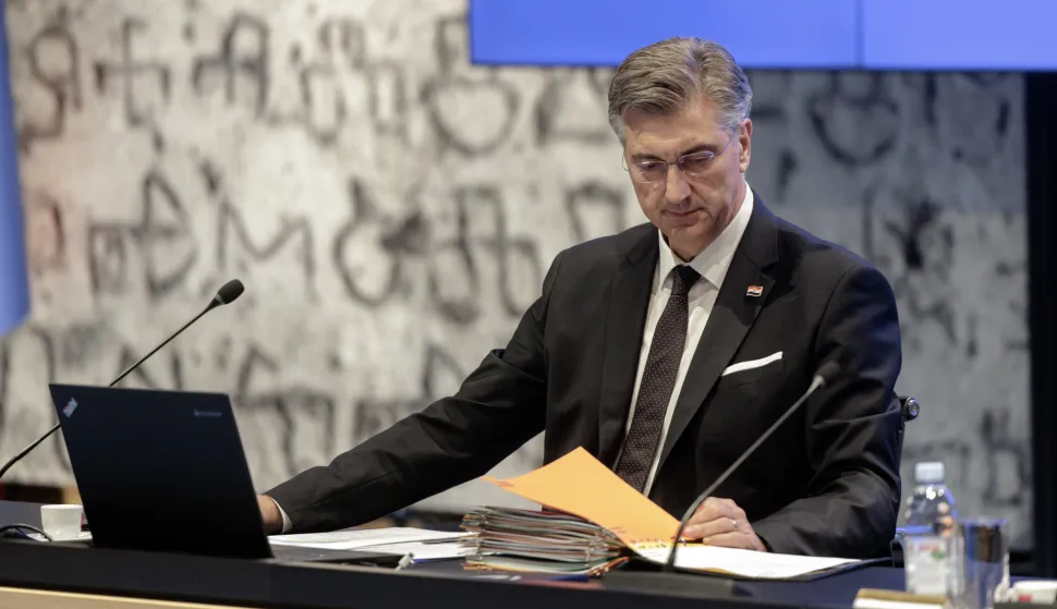 Zagreb, 24.10.2025. - Održana je sjednica Vlade Republike Hrvatske.Na fotografiji Andrej Plenković. foto HINA/ Edvard ŠUŠAK /es