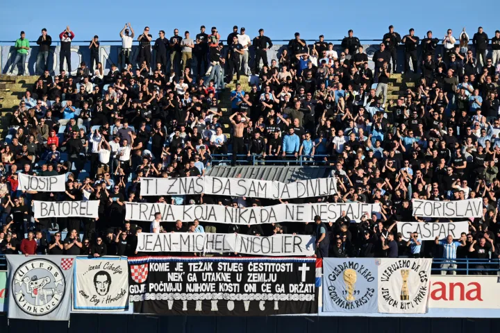 Vinkovci, 29.10.2025. - Utakmica osmine finala Hrvatskoga nogometnog kupa Cibalia - Hajduk.foto HINA/Gordan PANIĆ/ gp