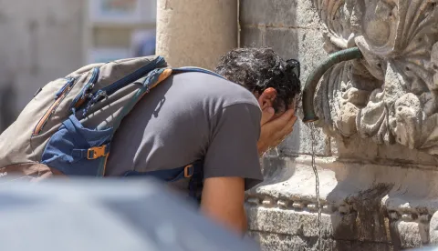 01.07.2025., Stara gradska jezgra, Dubrovnik - Toplinski val u gradu. Izrazito visoke temperature zraka. Photo: Grgo Jelavic/PIXSELLtoplinski val, vrućina