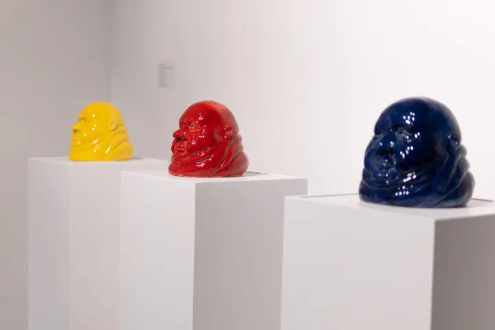 Osijek, 30. 10. 2025., Osijek, MLU - privremeni prostor IIzožba XV. Memorijal Ive Kerdića - triennale hrvatskog medaljstva i male plastikeizložba; medaljstvo; mala plastika; memorijal; ivo kerdić; MLU