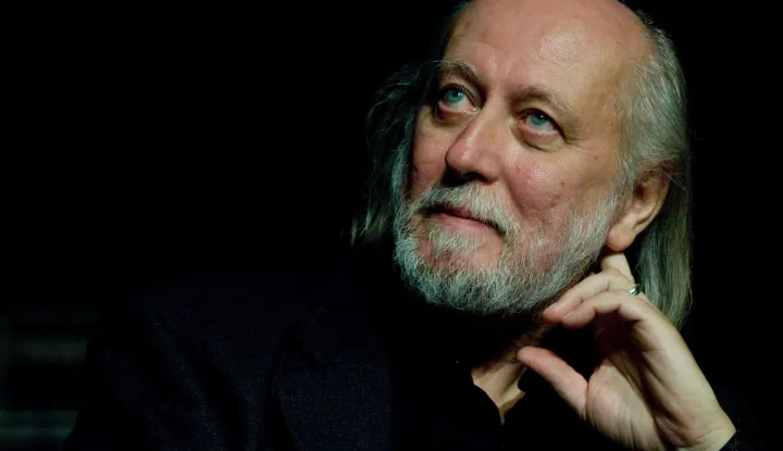 27.10.2014., Zagreb - U Zagrebackom kazalistu mladih odrzana je knjizevna vecer na kojoj je predstavljen madjarski knjizevnik Laszlo Krasznahorkai.rPhoto: Davor Visnjic/PIXSELL 