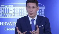 Zagreb.16.10.2025.- Održana je konferencija za medije saborskog zastupnika Mosta, Zvonimira Troskota na temuIzmjene Općeg poreznog zakona alibi su za uvođenje masovnog nadzora građana.Foto HINA/Tomislav Pavlek/ tp