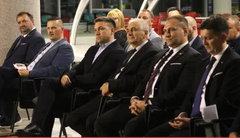 Osijek, 31. 10. 2025, FAZOS, Oibiljažavanje 75. obljetnice Društva agrnonoma Osijek. .... Domagoj Mikulić, Beljo, David Vlajčić, Romano Jukić...snimio GOJKO MITIĆ