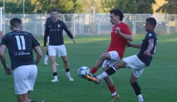 Kneževi Vinogradi, 31. 10. 2025, FAZOS, Igralište u Kneževim Vinogradima, nogomet, Borac - Marsonija (Slavonski Brod), Treća NL Istok. snimio GOJKO MITIĆ