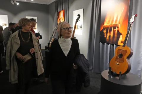 Osijek, 30. 10. 2025, Muzej Slavonije Osijek, MSO, otvorenje izložbe: Dajem vam u ruke tamburu....snimio GOJKO MITIĆ