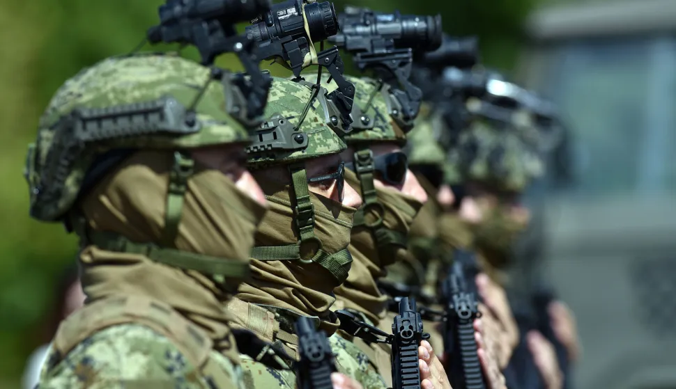 Zagreb, 22.07.2025 (novosti) - uvjezbavanje pjesackih postrojbi uoci svecanog vojnog mimohoda 31.srpnja 2025.foto Davor Kovacevicnovosti
