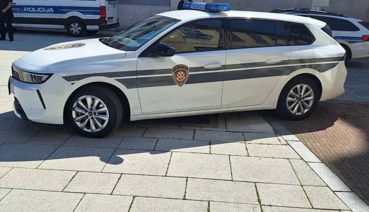 Pravosudna policija automobil ilustracija