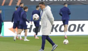 Zagreb, 05.11.2025.- Trening GNK Dinama pred utakmicu UEFA Europa lige GNK Dinamo - Celta. Na fotografiji Mario Kovačevićfoto HINA/ Admir BULJUBAŠIĆ/ abu