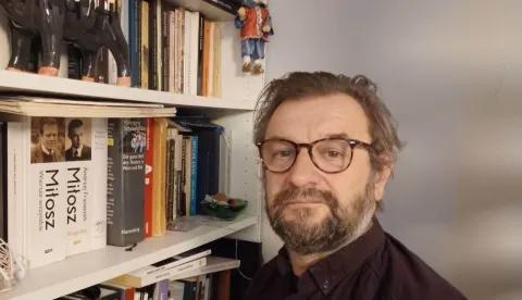 Jasmin Novljaković, glumac i redatelj, profesor na Akademiji za umjetnost i kulturu u OsijekuĐelo u gostima, ožujak 2023.