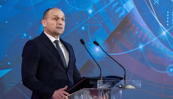 Zagreb, 5.11.2025 - Konferencija "Obrambena industrija Hrvatske 2025. - Europske prilike, dual-use tehnologije i globalna sigurnost". Na slici Ivan Anušić.Foto Hina/ Dario GRZELJ/ dag