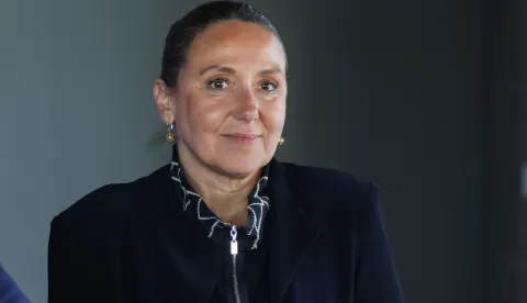 Zagreb, 03.10.2025.- Izjave ministara Marka Primorca, Marina Piletića i ministrice Irene Hrstić nakon sjednice Vlade RH na temu rebalansa proračuna.foto HINA/ Admir BULJUBA&Scaron;IĆ/ abu