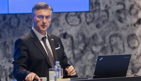 Zagreb, 16.10.2025. - Održana je sjednica Vlade Republike Hrvatske.Na fotografiji Andrej Plenković. foto HINA/ Edvard ŠUŠAK /es