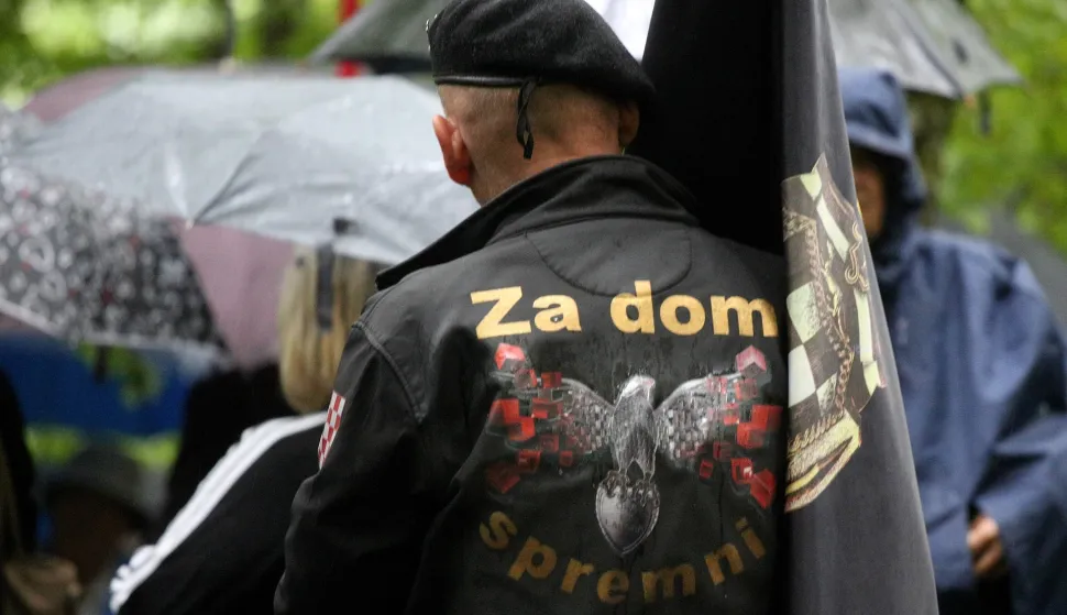 Sošice: Komemoracija pokraj jame Jazovke za žrtve koje su ubili partizani 22.06.2018., Sosice - Spomen-pohod i komemoracija pokraj jame Jazovke na Zumberku za vojnike i civile koje su partizani ubili tijekom Drugog svjetskog rata i nakon njega te ih bacili u jamu. rrPhoto: Zarko Basic/PIXSELL 