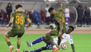 08.11.2025., stadion Poljud, Split - SuperSport HNL, 13. kolo, HNK Hajduk - NK Osijek. Abdoulie Sanyang Bamba, Domagoj Bukvic, Renan Guedes Borges. Photo: Ivana Ivanovic/PIXSELL