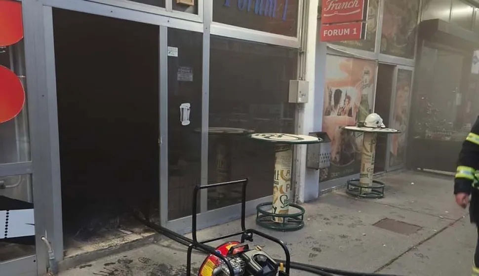 Požar u "Forumu 1", na glavnoj osječkoj tržnici