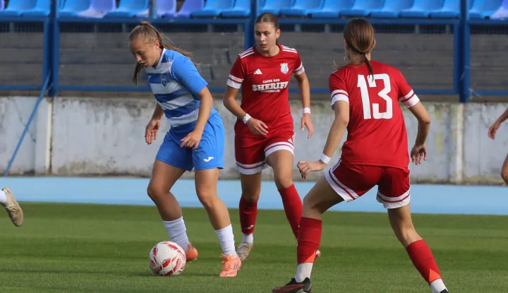 Osijek, 02. 11. 2025, Stadion Gradski vrt, nogmoet, Osijek - Split, Magenta liga nogometašica.snimio GOJKO MITIĆ