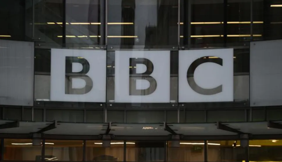 epa09801543 The BBC (British Broadcasting Corporation) headquarters in London, Britain, 04 March 2022. The BBC has announced it will temporarily suspend the work of all its BBC News journalists and staff currently working in Russia, following legislation introduced by Russia. BBC Director Tim Davie said 'This legislation appears to criminalise the process of independent journalism. It leaves us no other option than to temporarily suspend the work of all BBC News journalists'. EPA/ANDY RAIN