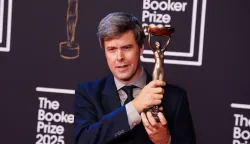 David Szalay poses for a photo after being named as the winner of the 2025 Booker Prize for the novel Flesh at Old Billingsgate, London. Picture date: Monday November 10, 2025. Photo: Ian West/PRESS ASSOCIATION