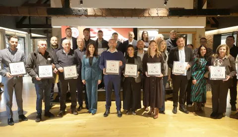 Čepin, 12. 11. 2025., Crna svinja, dodjela certifikata, Okusi Hrvatske tradicije, Okusi, certifikati, press, zajednička fotografijaSNIMIO BRUNO JOBST