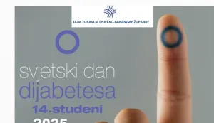 U povodu Svjetskog dana šećerne bolesti, Društvo za zaštitu od dijabetesa i DZ OBŽ-a organiziraju u prostorijama GČ Tvrđa (Vijenac Ivana Meštrovića 26f) u četvrtak (13. studenoga) od 9 do 10 sati mjerenje šećera u krvi, tlaka, oksigenacije i broja otkucaja srca zainteresiranim građanima.