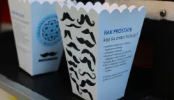 Osijek, 16. 16. 2024, Movember, brkovi kod kestenjara Selmanija. Brkati studenti - Liga protiv raka.snimio GOJKO MITIĆ