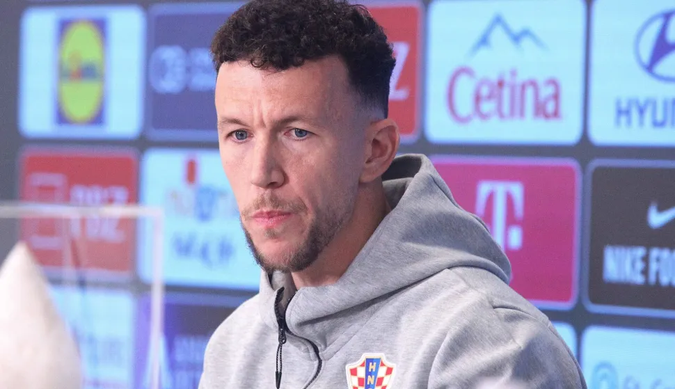 Rijeka,13.11.2025.- Tiskovna konferencija htvatske nogometne reprezentacije. Na fotografiji Ivan Peri?i?.