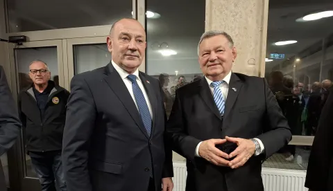 ?ur?evac, 13.11.2025 - Potpredsjednik Vlade i ministar hrvatskih branitelja Tomo Medved u ?etvrtak je u ?ur?evcu nazo?io obilje?avanju 13. obljetnice osloba?aju?e presude hrvatskim generalima u Haagu, Anti Gotovini i Mladenu Marka?u, a general Marka? rodom iz ?ur?evca, nazo?io je sve?anosti. foto HINA/ Ozren ?PIRANEC/ ik