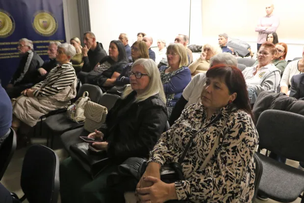 Osijek, 13. 11. 2025, Hotel Mursa, Predavanje o Vukovarskoj ratnoj bolnici.snimio GOJKO MITIĆ