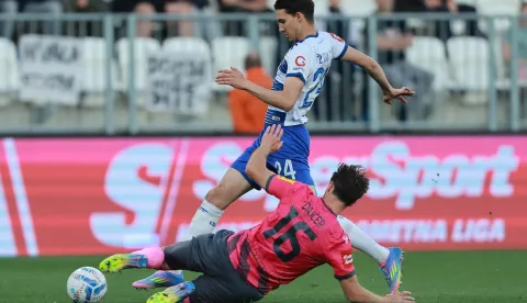 09.05.2025., stadion Opus Arena, Osijek - SuperSport HNL, 34. kolo, NK Osijek - NK Lokomotiva. Filip Zivkovic Photo: Davor Javorovic/PIXSELL