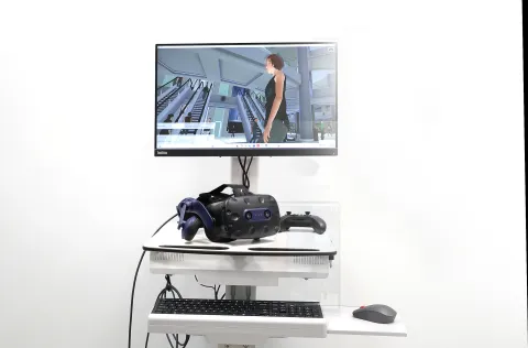 Osijek, 10. 11. 2025., KBC Osijek, OHBP, Zavod za audiologiju i fonologiju, VR, virtualna stvarsnost, virtual reality, vestibularna rehabilitacija, Tihana Mendeš - specijalist ORL SNIMIO BRUNO JOBST