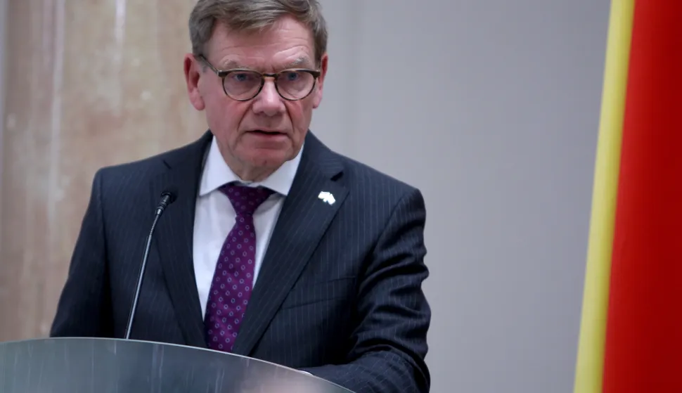 Zagreb, 25.08.2025 - Ministar vanjskih i europskih poslova Gordan Grlić Radman sastao se s njemačkim ministrom vanjskih poslova Johannom Wadephulom. foto HINA/ Daniel KASAP/ dk