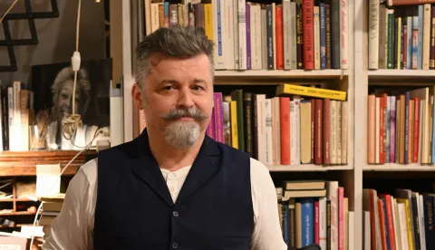 RIJEKA 17.11.2025. Dodjela nagrade Kamov.Na fotografiji: dobitnik Robert Međurečan